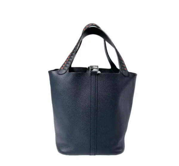 【二手】HERMES TRESSAGE DE CUIR PICOTIN LOCK 22 水桶手袋 RR1353