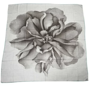 【全新】HERMES UNE ROSE POUR ALMA 140 羊絨圍巾 E20508