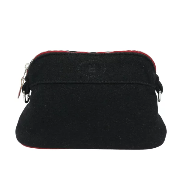 【二手】HERMES WOOL FELT BOLIDE 迷你旅行化妝包 E20692