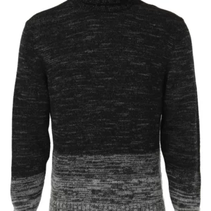 【二手】HUGO BOSS 高立領拼接毛衣 S