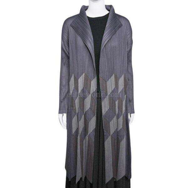 【未使用品】ISSEY MIYAKE PLEATS PLEASE 長外套 E18209