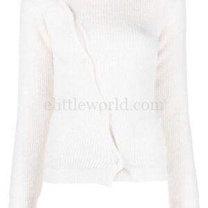 【全新】JACQUEMUS 不對稱排扣開衫 38