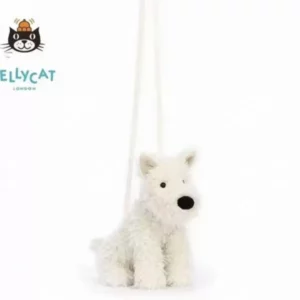 【全新】JELLY CAT 毛絨西高狗狗斜背袋 PD1132