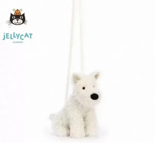 【全新】JELLY CAT 毛絨西高狗狗斜背袋 PD1132