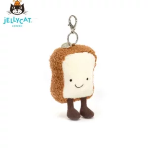【全新】JELLY CAT 毛絨花生麵包吊飾 PD1133