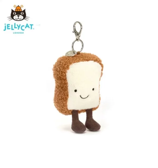 【全新】JELLY CAT 毛絨花生麵包吊飾 PD1133