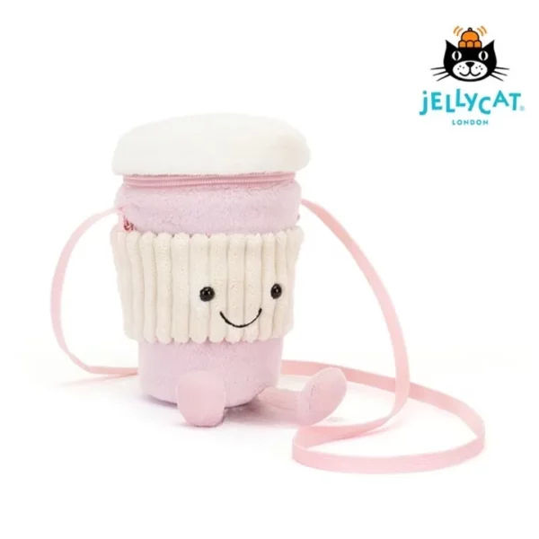 【全新】JELLY CAT 粉紅色咖啡杯包 PD1378