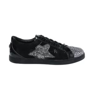 【二手】JIMMY CHOO BLACK GLITTER 運動鞋 40.5 E17552
