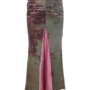 【二手】JUST CAVALLI 牛仔拼接半身裙 42