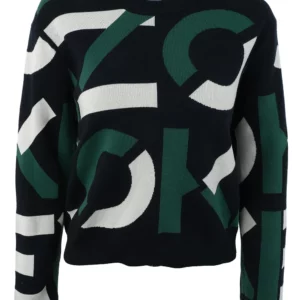 【二手】KENZO LOGO 提花針織上衣 S