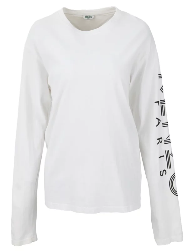 【二手】KENZO LOGO印花長袖T恤 S