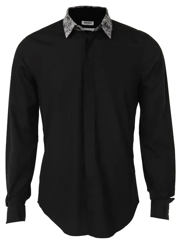 【二手】KENZO 對比領純色襯衣 M