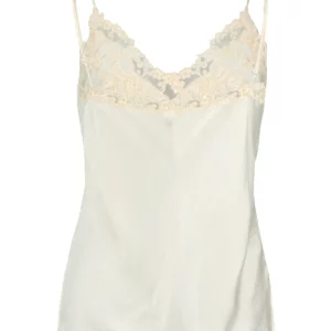 【二手】LA PERLA 蕾絲拼接吊帶上衣 S