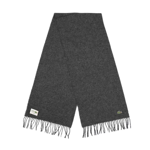【二手】LACOSTE EMB SCARF 羊毛圍巾 E22002