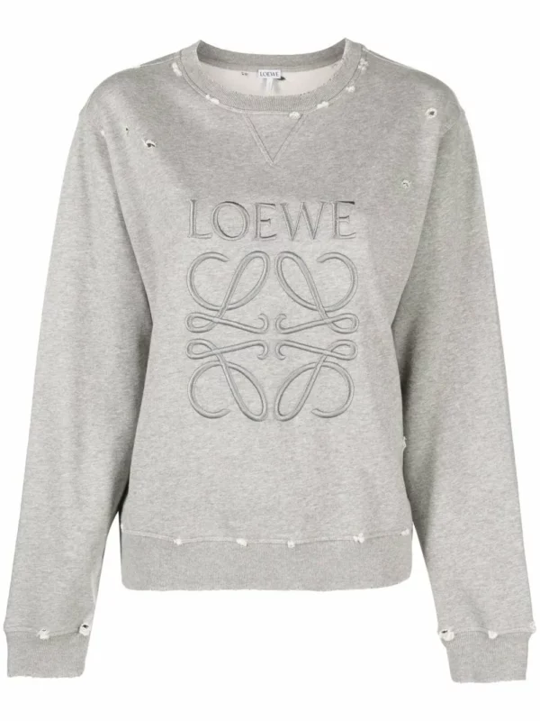 【意大利】 LOEWE做舊ANAGRAM刺繡衛衣 M