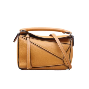 【二手】LOEWE PUZZLE 迷你芥末黃手袋 PD1256