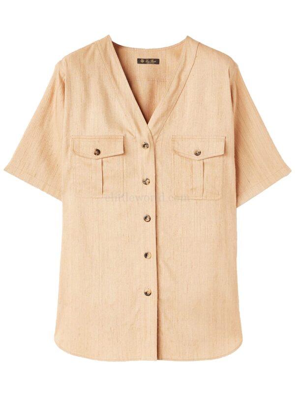 【意大利】LORO PIANA ABIR 女式襯衫 40