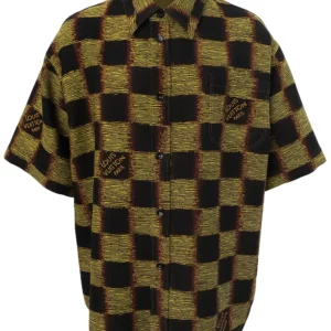 【二手】LOUIS VUITTON DAMIER 短袖襯衫 S