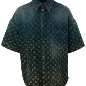 【二手】LOUIS VUITTON 漸變色牛仔襯衫 L