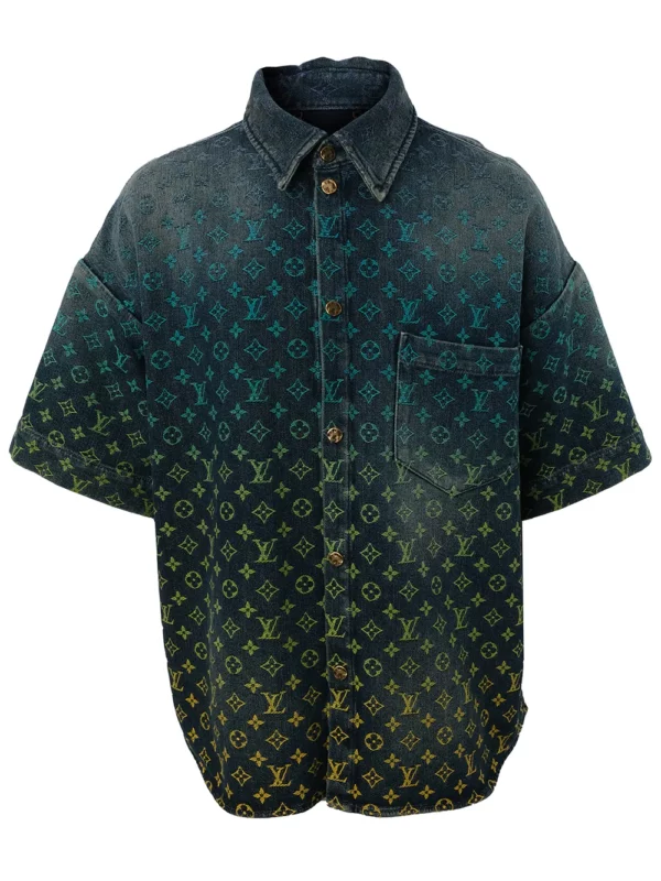 【二手】LOUIS VUITTON 漸變色牛仔襯衫 L