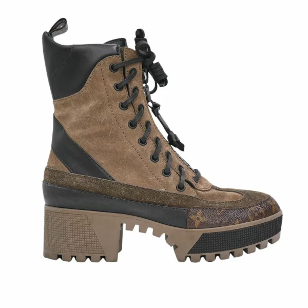 【二手】LOUIS VUITTON LAUREATE 厚底沙漠靴 37.5 E22179