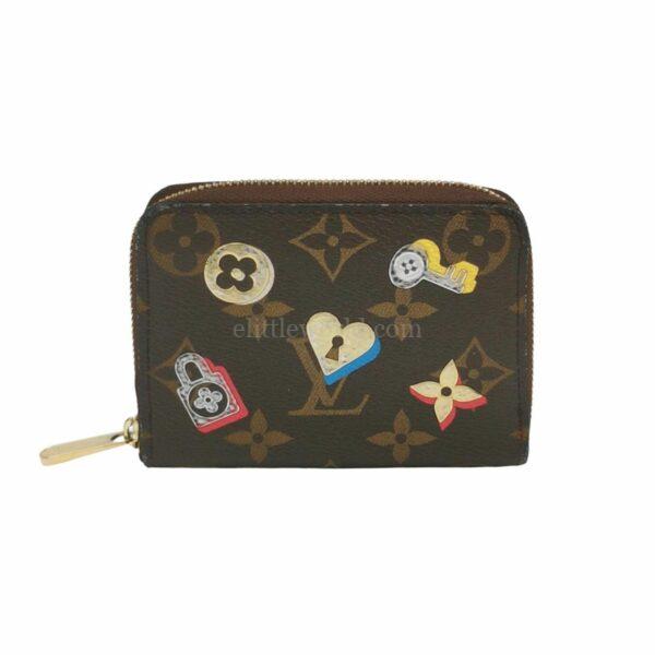 【二手】LOUIS VUITTON LOVE LOCK 拉鍊零錢包 M64118 VV2295