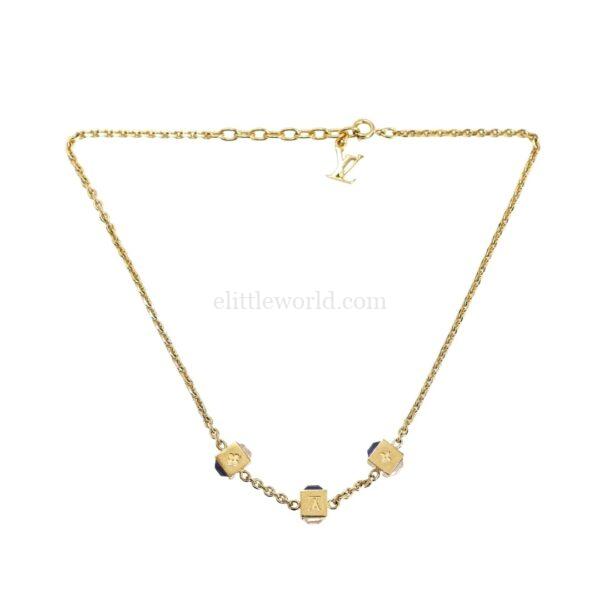 【二手】LOUIS VUITTON 水晶骰子項鏈 M61167 E18632