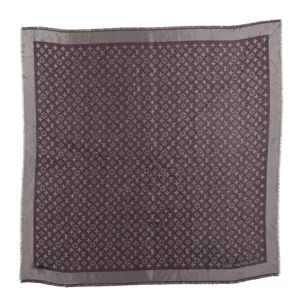 【二手】LOUIS VUITTON MONOGRAM 閃亮大圍巾 410460 E22119