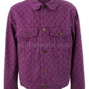 【二手】LOUIS VUITTON MONOGRAM 提花牛仔夾克 50