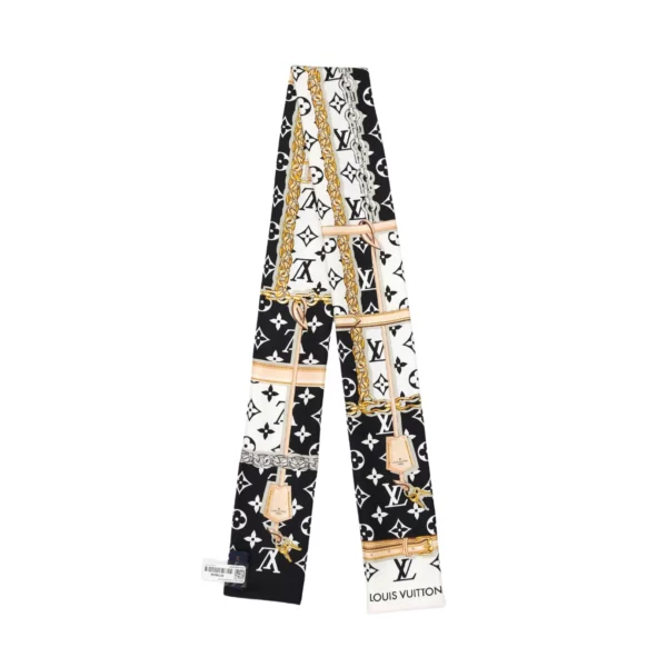【全新】LOUIS VUITTON MONOGRAM CONFIDENTIAL 長絲巾 E21352