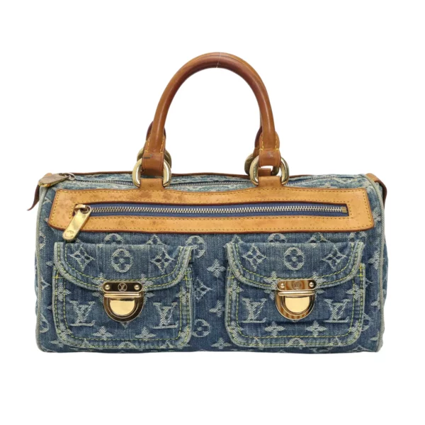 【二手】LOUIS VUITTON NEO SPEEDY 牛仔布手提袋 E21368
