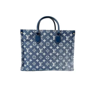【二手】LOUIS VUITTON ONTHEGO 牛仔拼色手袋 PD1996