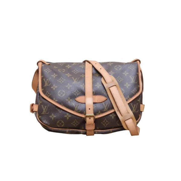 【中古】LOUIS VUITTON SAUMUR 肩背袋 PD1964