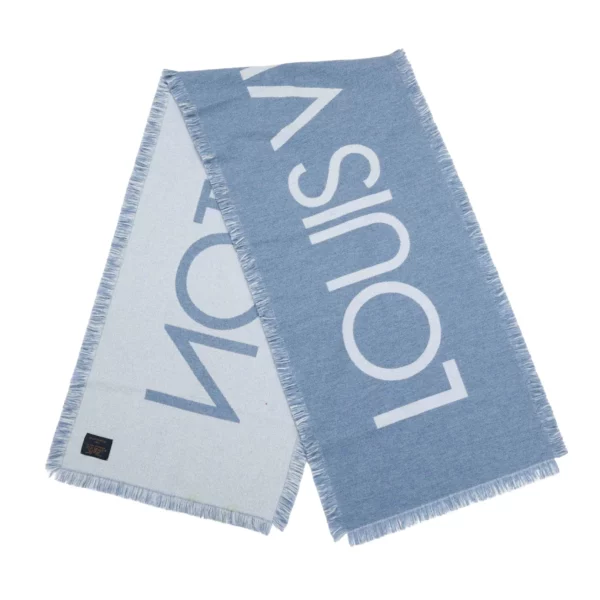 【二手】LOUIS VUITTON TEAM LOUIS 羊絨圍巾 M71579 E20430