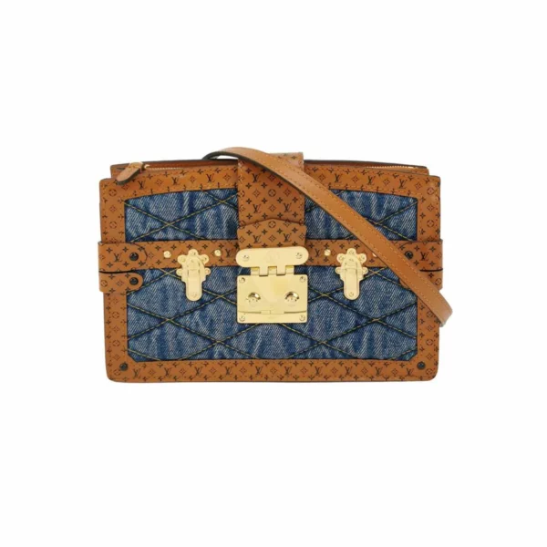 【二手】LOUIS VUITTON TRUNK CLUTCH 牛仔布手袋 YY1200