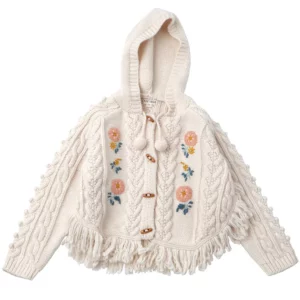 【二手】LOUISE MISHA 花卉刺繡針織外套 6Y