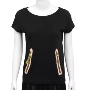 【二手】LOVE MOSCHINO 圖案棉質 T恤 US 2 E20190