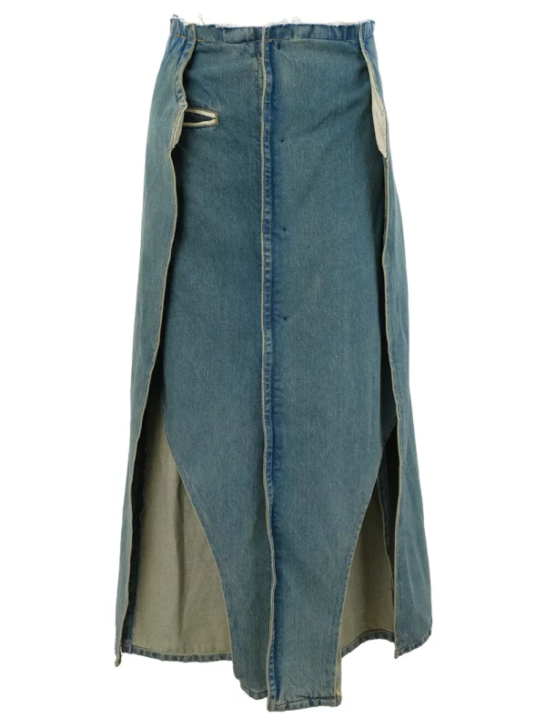 【意大利】MAISON MARGIELA 分層式仿舊牛仔半身裙 36
