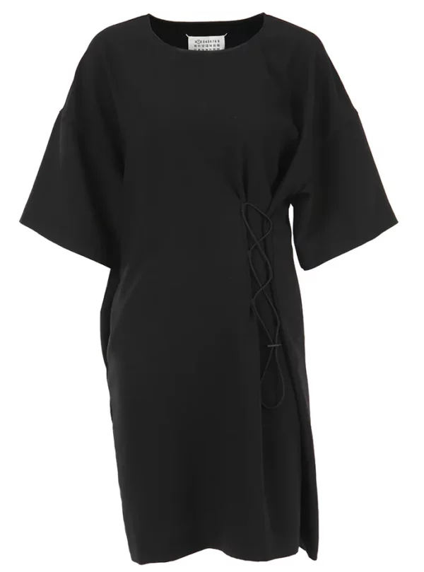 【二手】MAISON MARGIELA 超大款系帶飾連衣裙 38