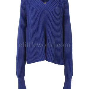 【二手】MAISON MARGIELA 純色羅紋針織上衣 S