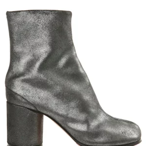 【二手】MAISON MARGIELA TABI 金屬感粗跟短靴 36