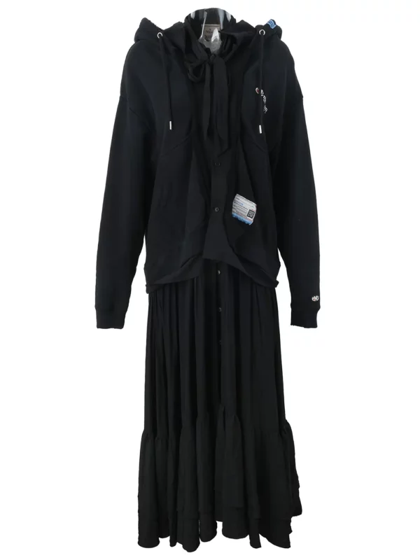 【二手】MAISON MIHARA YASUHIRO 拼接長款連衣裙 XL