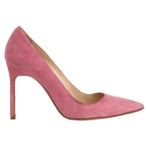 【二手】MANOLO BLAHNIK 絨面皮革高跟鞋 36