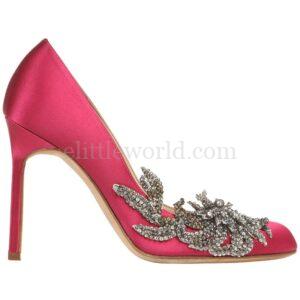 【二手】MANOLO BLAHNIK 鑲嵌水鑽高跟鞋 36.5