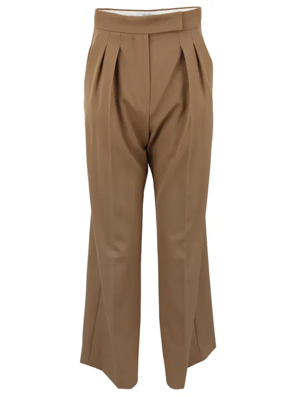 【二手】MAX MARA 羊毛華達呢長褲 36