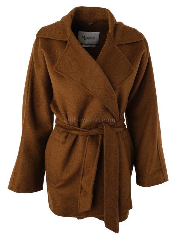 【二手】MAX MARA 羊絨系帶大衣 38