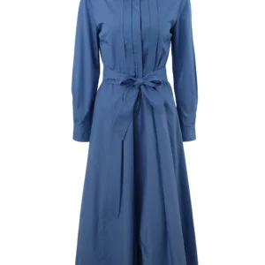【二手】MAX MARA 系帶襯衫式連衣裙 42