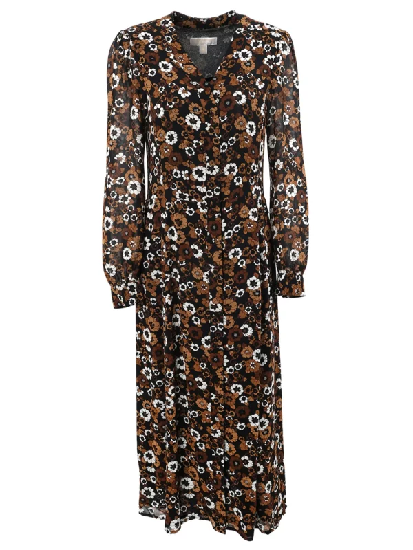 【二手】MICHAEL MICHAEL KORS 花卉印花長款連衣裙 M