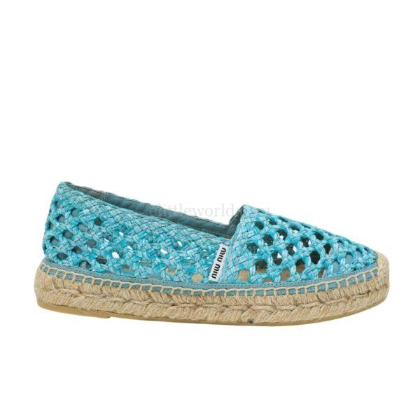 【全新】MIU MIU 布麻底鞋 36 E20020