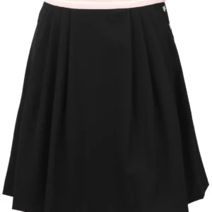 【二手】MIU MIU 織帶邊褶飾半身裙 42